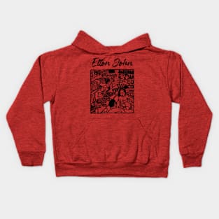 elton vinyl store Kids Hoodie